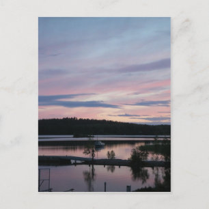 Carte Postale Finlande au coucher du soleil