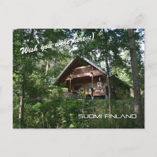 Carte Postale Finlande Chalet d'été (Devant)