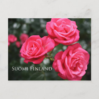 Carte Postale Finlande en Fleurs, 3e d'une série