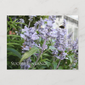 Carte Postale Finlande en Fleurs, 6e d'une série