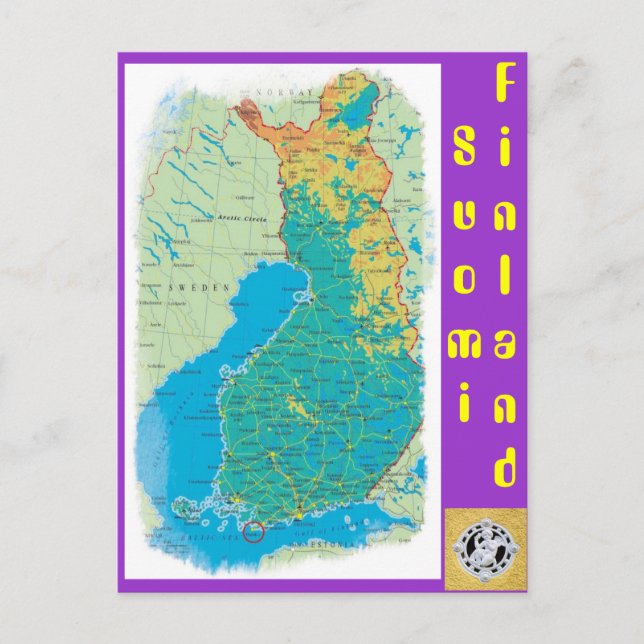 Carte Postale Finlande, Suomi (Devant)