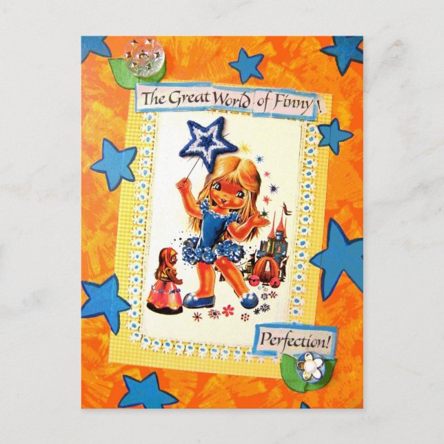 Carte Postale Finny Whimsical - Vintage (Devant)