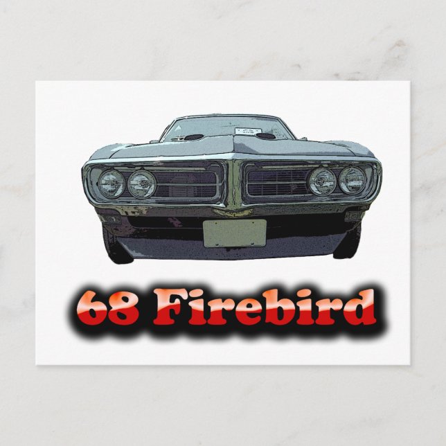 Carte postale Firebird 1968 (Devant)