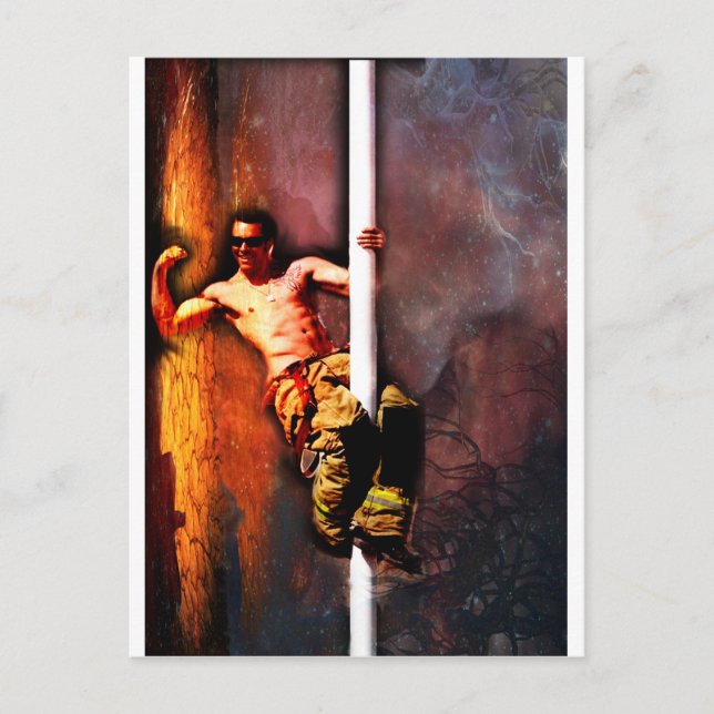 CARTE POSTALE FIREFIGHTER (Devant)