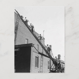 Carte Postale Firemen Training School, 1920
