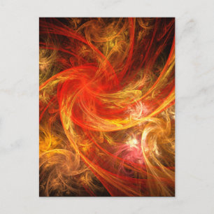 Carte postale Firestorm Art Abstrait