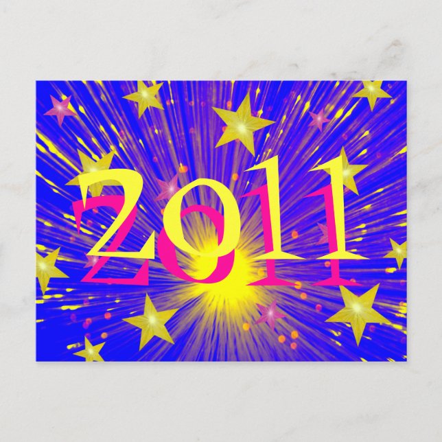 Carte postale Firework '2011' (Devant)