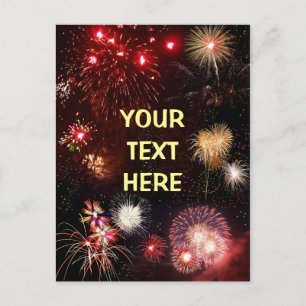 Carte Postale Fireworks personnalisables