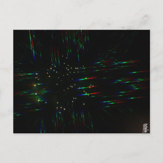 Carte Postale Fireworks Through 3D Glasses 3