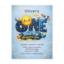 First Trip Around the Sun Space First Birthday