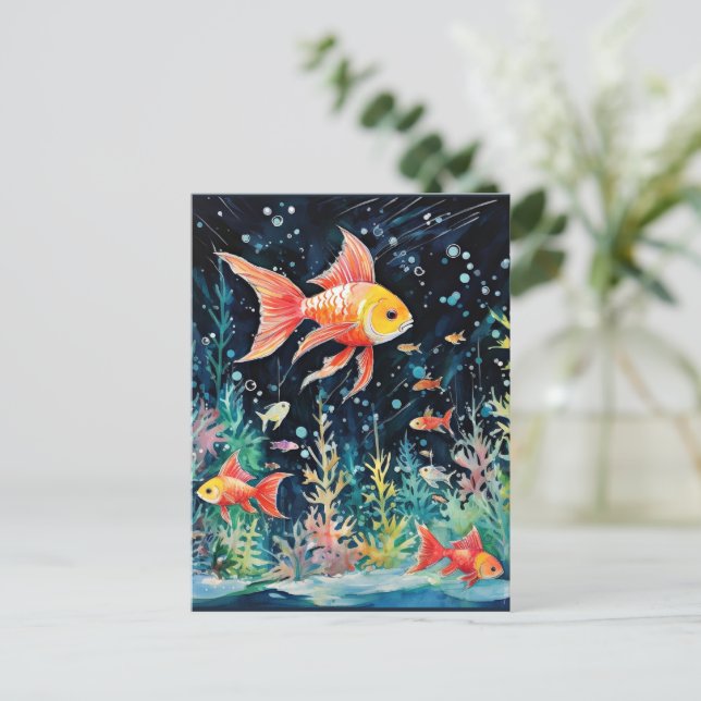 Carte Postale Fish Dreamland, perfection aquarium, (Debout devant)