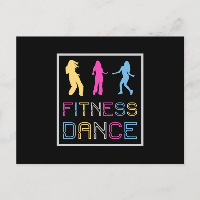 Carte Postale Fitness Dance Gym Dancing Workout Sport Idée cadea (Devant)
