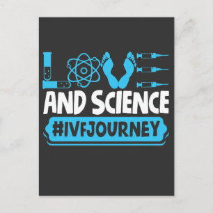 Carte Postale FIV Guerrier Science Transfert Jour Infertilité