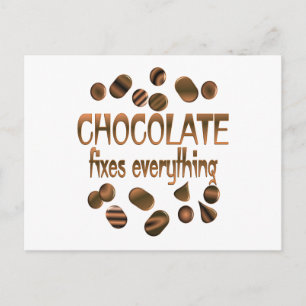 Carte Postale Fixations au chocolat