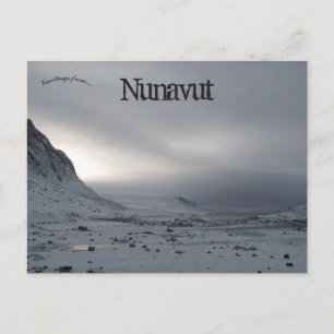Carte Postale Fjord solitaire au Nunavut Canada