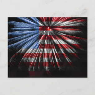 Carte Postale FlagFireworks