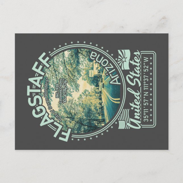 CARTE POSTALE FLAGSTAFF - ETAT D'ARIZONA (Devant)