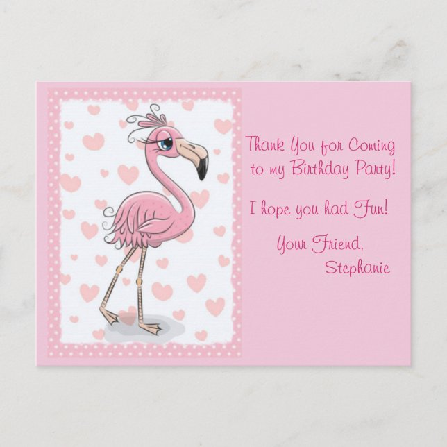 Carte Postale Flamant rose (Devant)