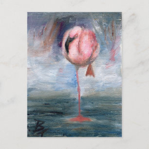 Carte postale Flamant rose ACEO