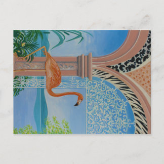 Carte Postale Flamant rose am Voir