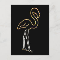 Flamant rose fluorescent