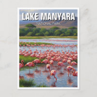 Flamants roses du Parc National du Lac Manyara en