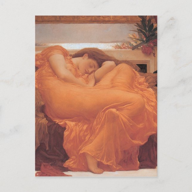 Carte Postale Flamber juin par Frederick Leighton (Devant)