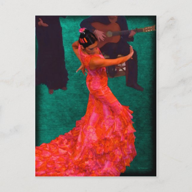 Carte Postale Flamenco (Devant)