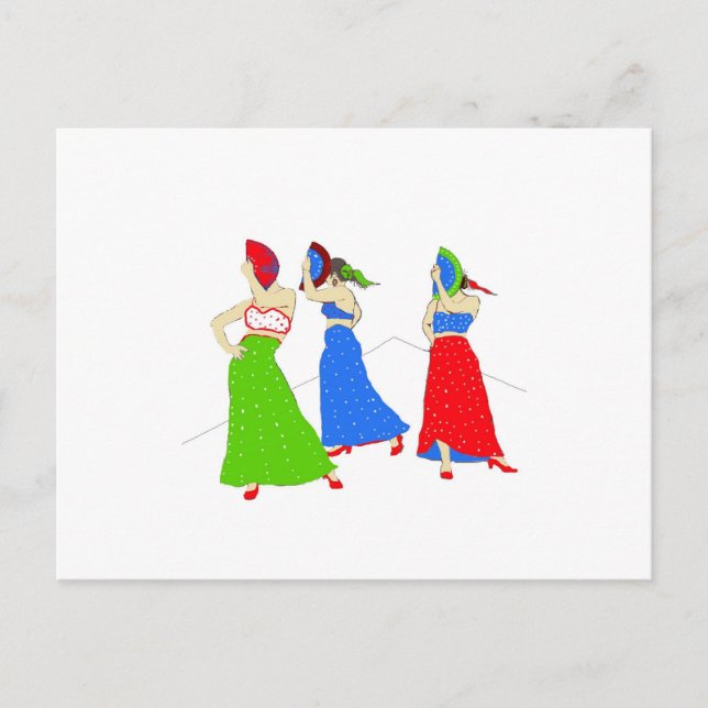 Carte Postale Flamenco (Devant)