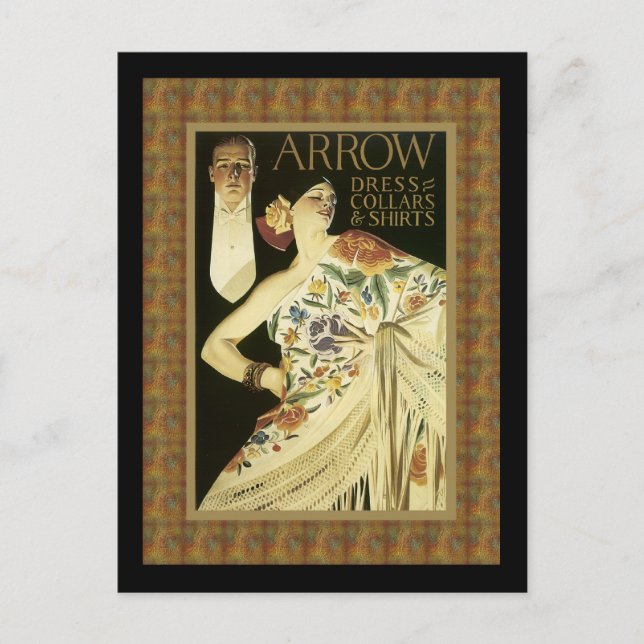 Carte Postale Flamenco Danse Fille Publicité (Devant)