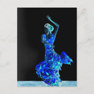 Carte Postale Flamenco foncé.