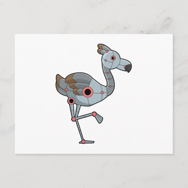 Carte Postale Flamingo as Robot (Devant)