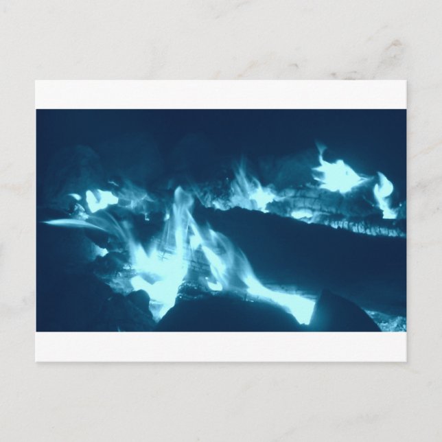 Carte Postale Flamme bleue (Devant)