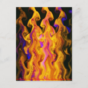 Carte postale - Flamme d'auréole