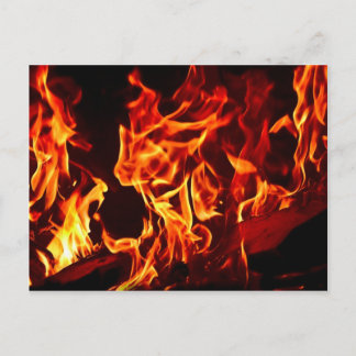 Carte Postale Flammes de feu