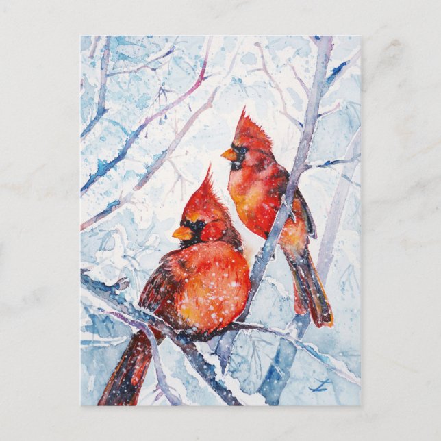 Carte Postale Flammes de l'hiver (Devant)