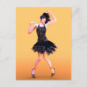 Carte Postale Flapper Dancing Vintage