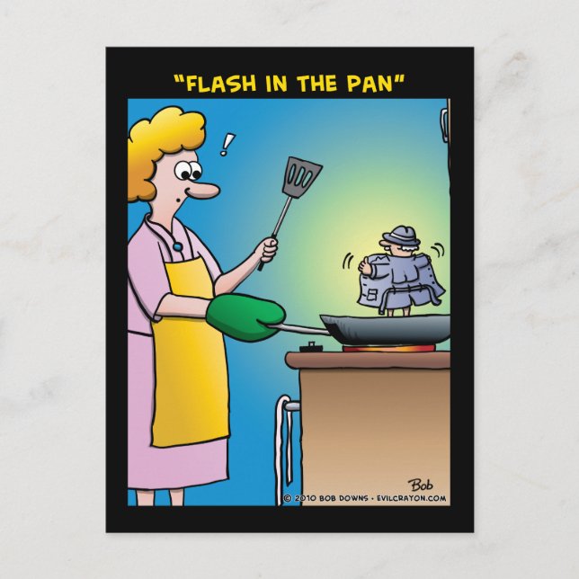 Carte Postale "Flash Dans La Panne" (Devant)