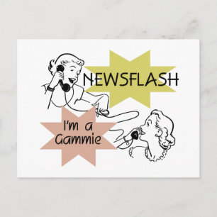 Carte Postale Flash d'information je suis des T-shirts et des