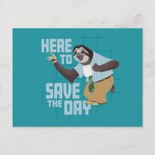 Carte Postale Flash Slothmore - Ici pour sauver la journée