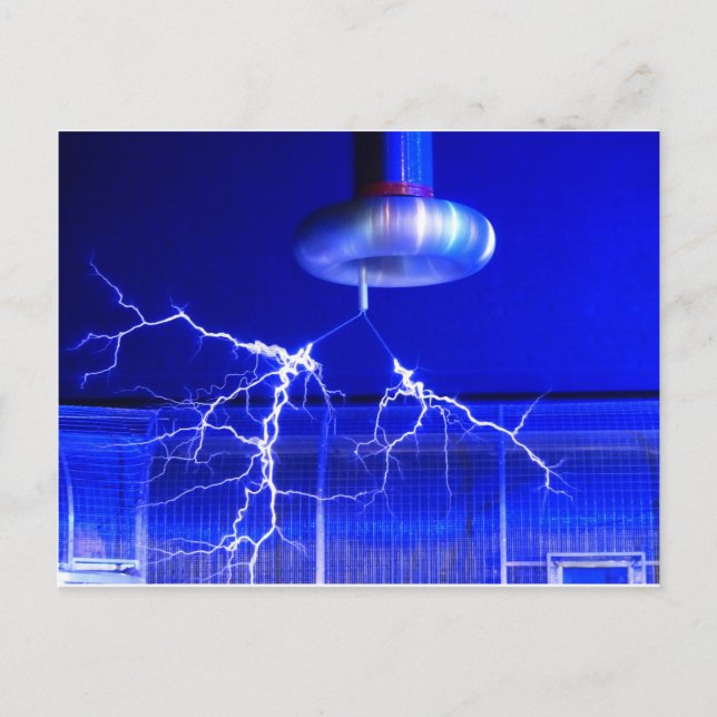 Carte Postale Flash Tesla Coil... (Devant)