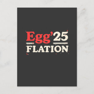 Carte Postale Flation d'oeufs 25 Drôle Économie de Pâques