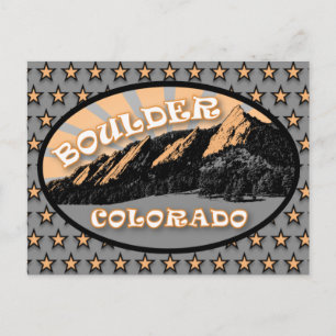 Carte Postale Flatirons, Chautauqua Park, Boulder Colorado