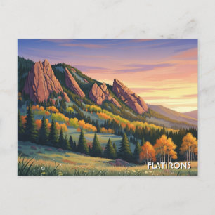 Carte Postale Flatirons Colorado Voyage