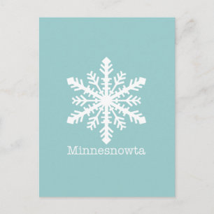 Carte Postale Fléau de neige du Minnesnowta