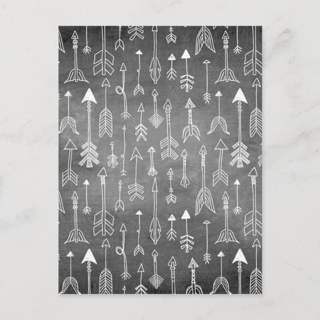 Carte Postale Flèche du tableau de bord (noir) (Devant)