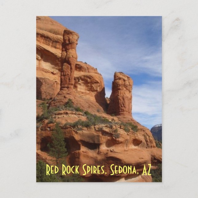 Carte Postale Flèches rouges de roche, Sedona, AZ (Devant)