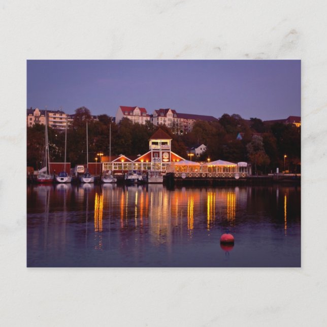 Carte Postale Flensburg port centre ville centre nord Allemagne  (Devant)