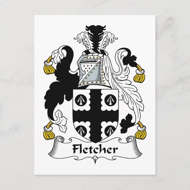 Carte Postale Fletcher Family Crest (Devant)