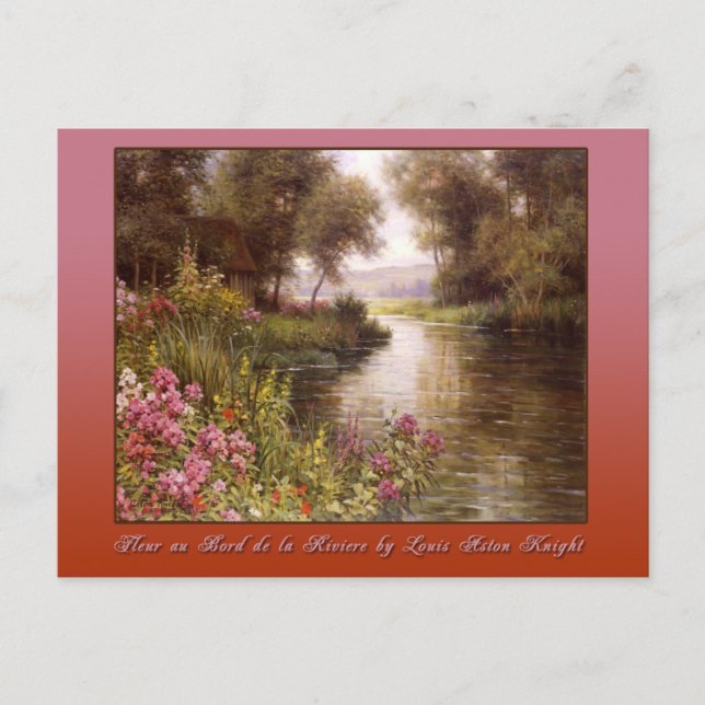 Carte Postale Fleur au Bord de la Rivière (Devant)